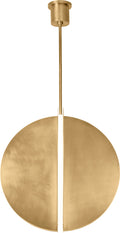 Bau 28 Pendant Natural Brass Integrated LED 90 CRI 3000K 120-277V