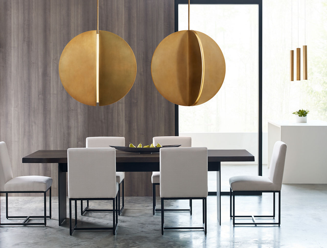 Bau 36 Pendant Natural Brass Integrated LED 90 CRI 3000K 120-277V