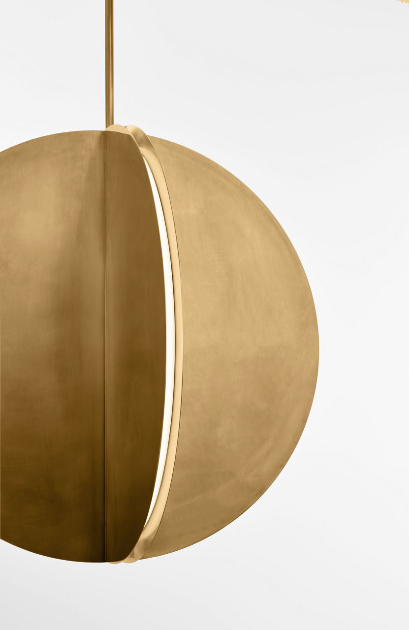 Bau 36 Pendant Natural Brass Integrated LED 90 CRI 3000K 120-277V