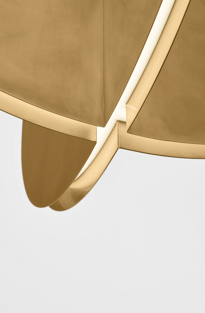 Bau 36 Pendant Natural Brass Integrated LED 90 CRI 3000K 120-277V