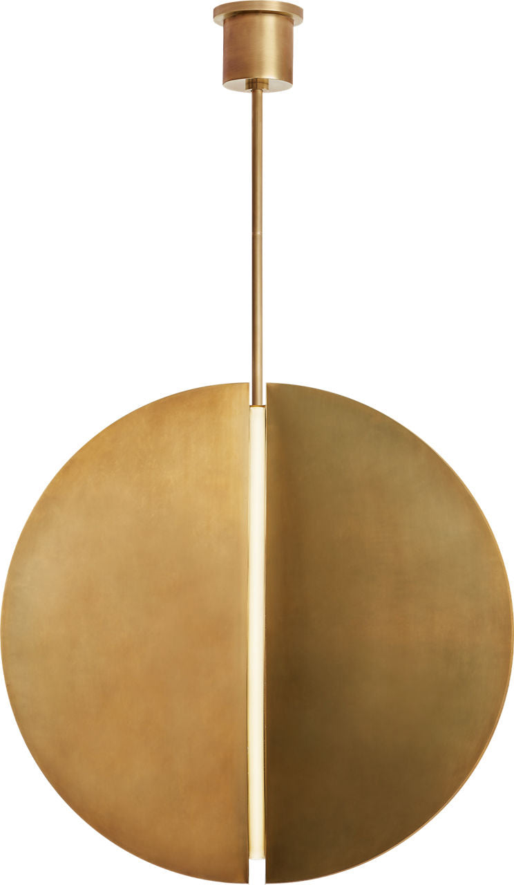 Bau 36 Pendant Natural Brass Integrated LED 90 CRI 3000K 120-277V