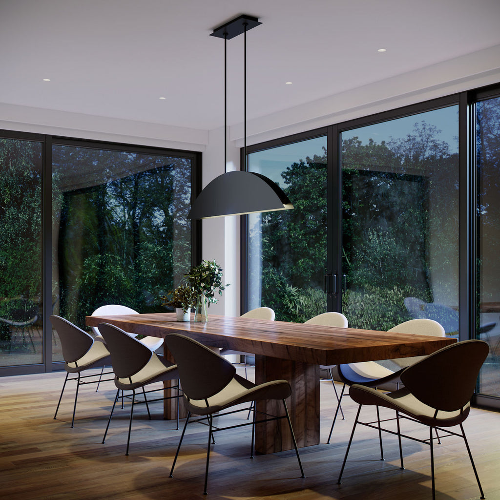 Bau 50 Linear Suspension Nightshade Black LED 90 CRI 3000K 120V
