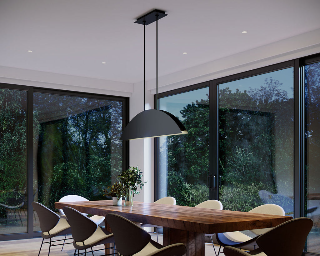 Bau 50 Linear Suspension Nightshade Black LED 90 CRI 3000K 120V