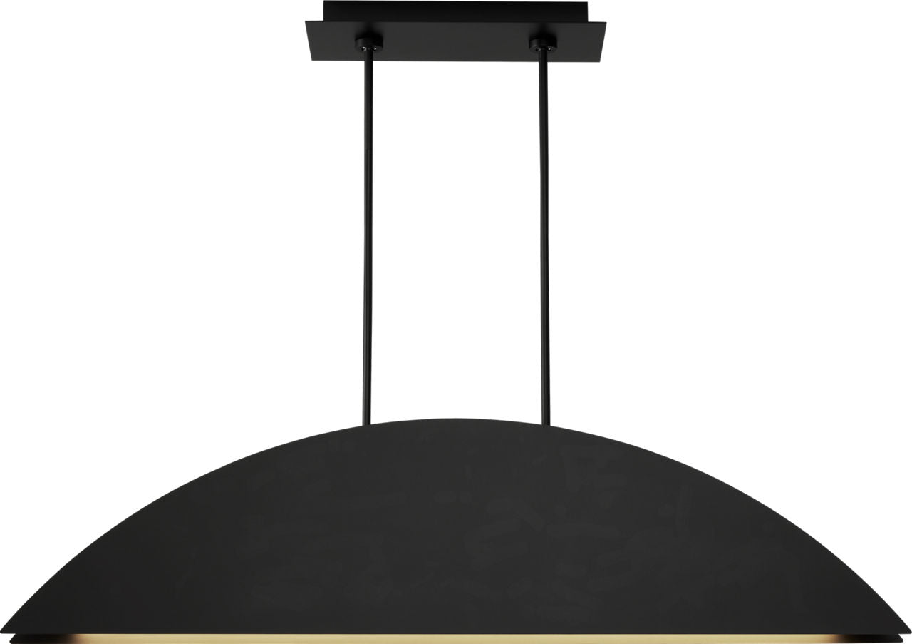 Bau 50 Linear Suspension Nightshade Black LED 90 CRI 3000K 120V