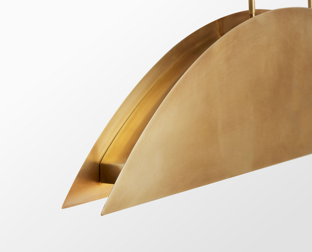 Bau 50 Linear Suspension Natural Brass 3000K 90 CRI integrated led 90 cri 3000k 120v