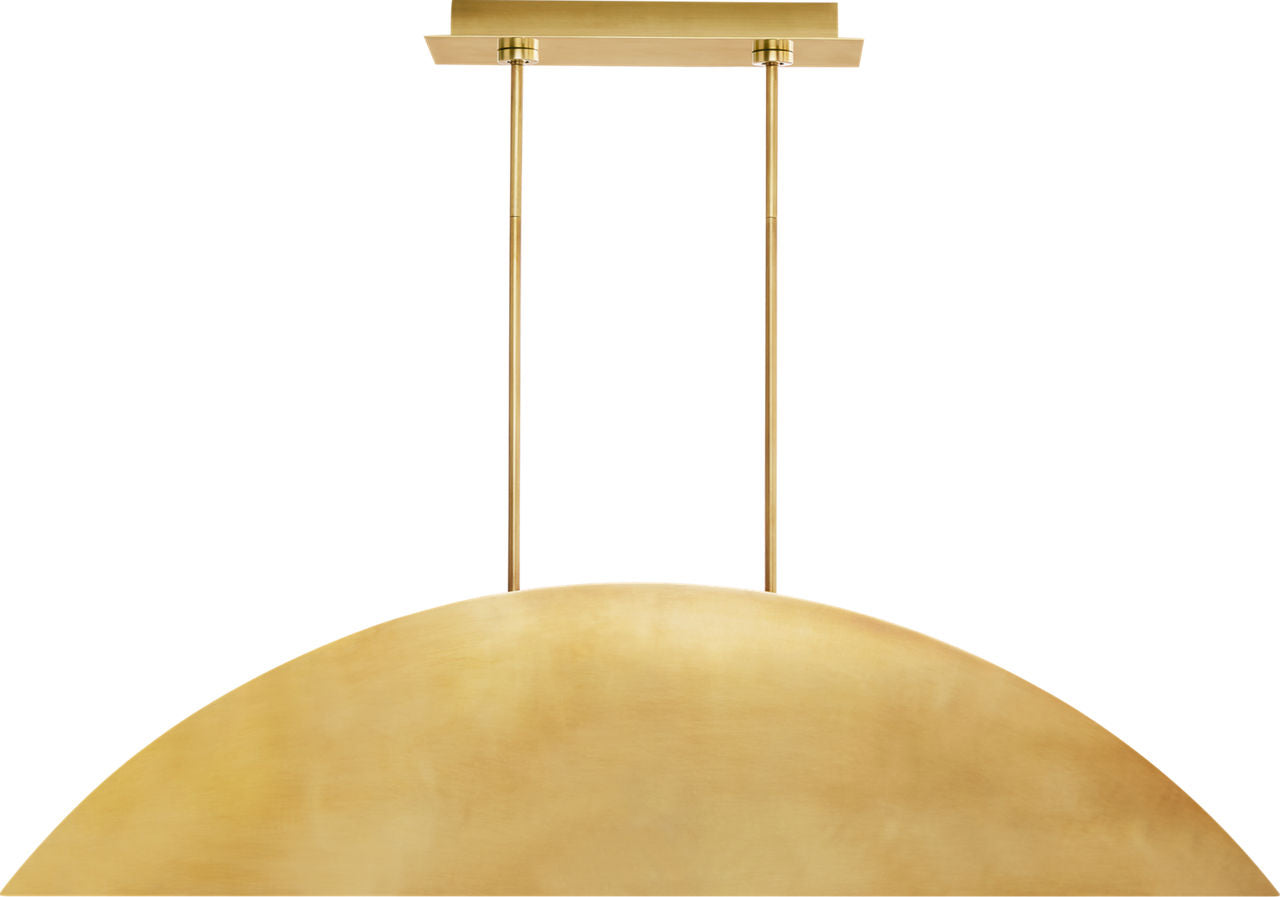 Bau 50 Linear Suspension Natural Brass 3000K 90 CRI integrated led 90 cri 3000k 120v