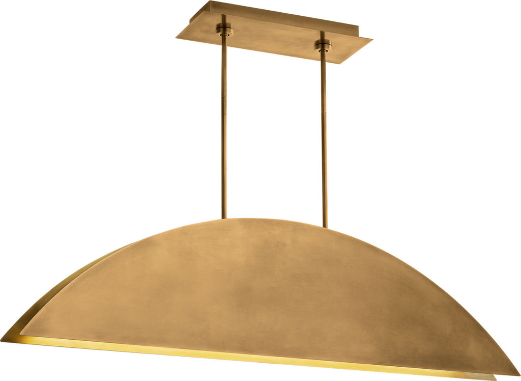 Bau 50 Linear Suspension Natural Brass 3000K 90 CRI integrated led 90 cri 3000k 120v