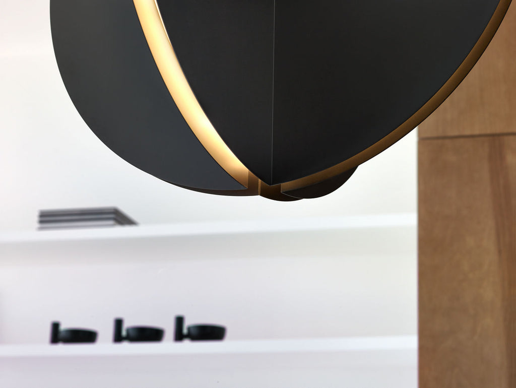 Bau 36 Pendant Nightshade Black Integrated LED 90 CRI 3000K 120-277V