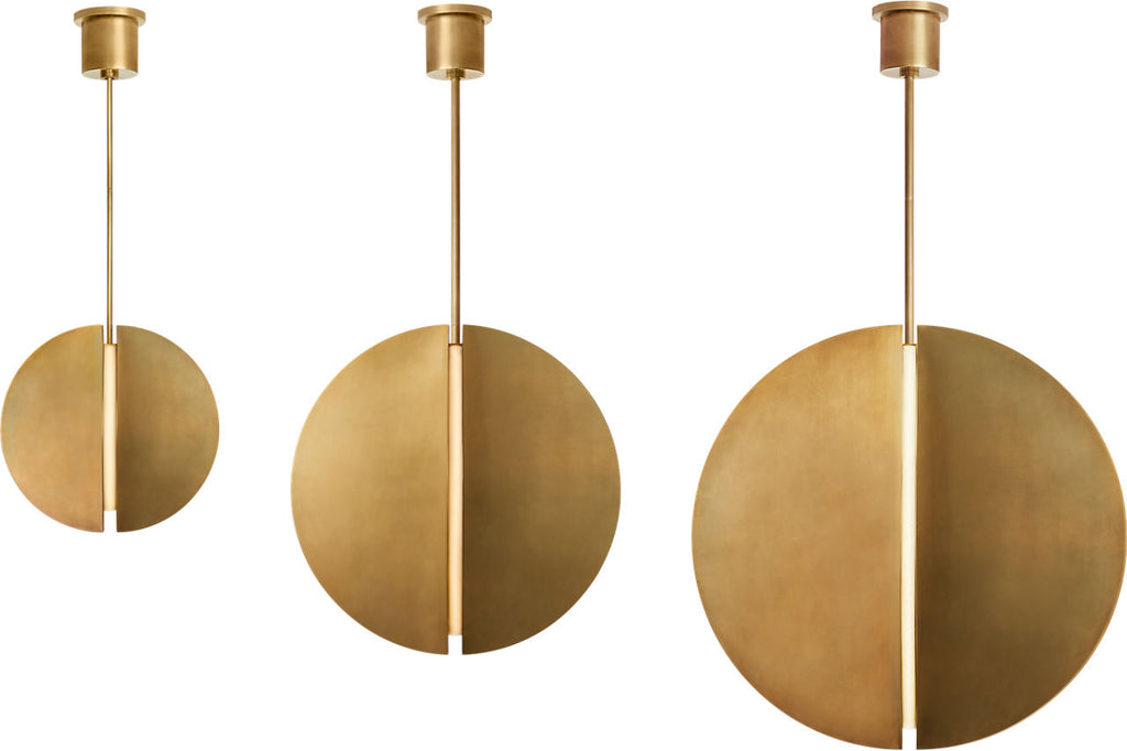 Bau 18 Pendant Natural Brass 3000K 90 CRI integrated led 90 cri 3000k 120v-277v unv