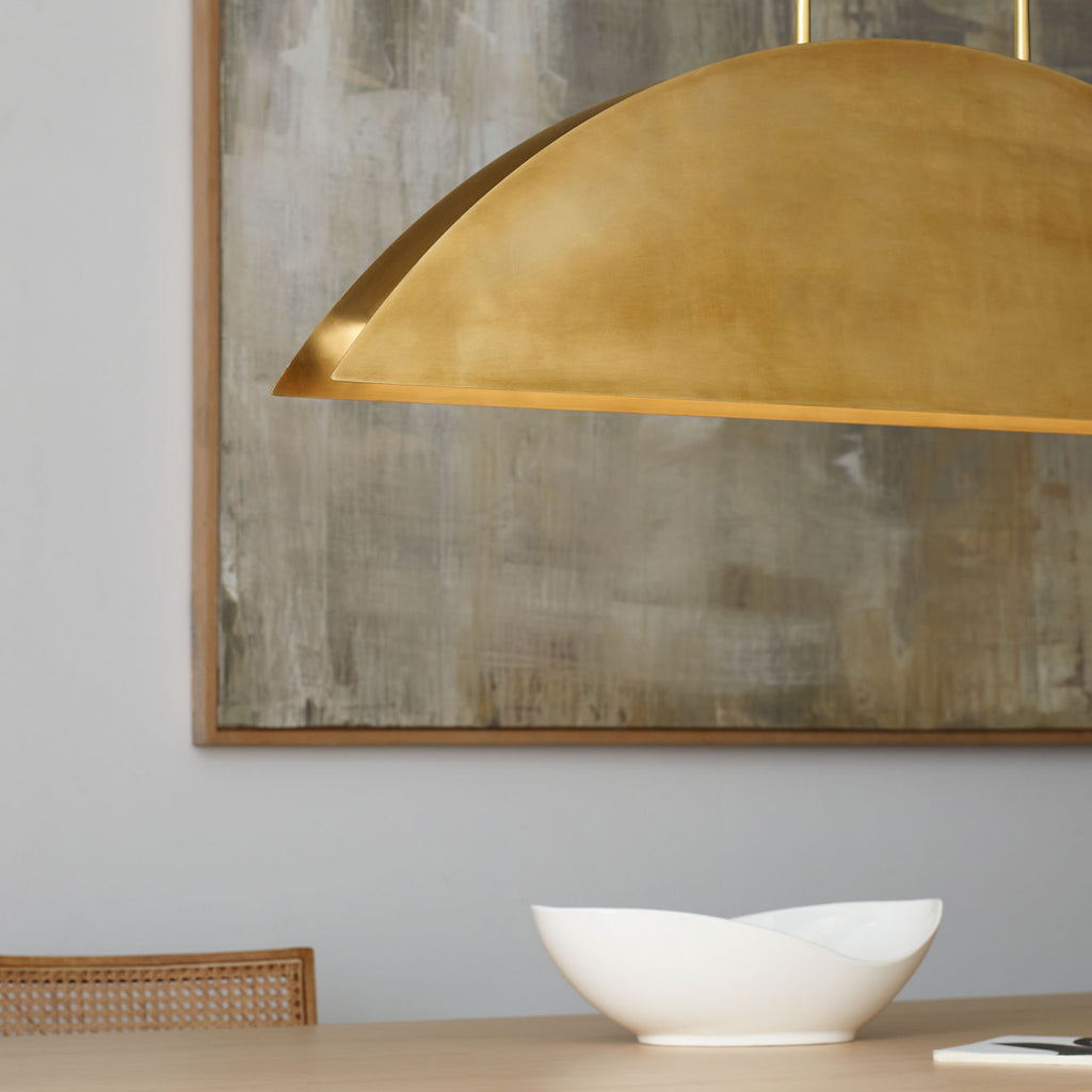 Bau 36 Pendant Natural Brass Integrated LED 90 CRI 3000K 120-277V