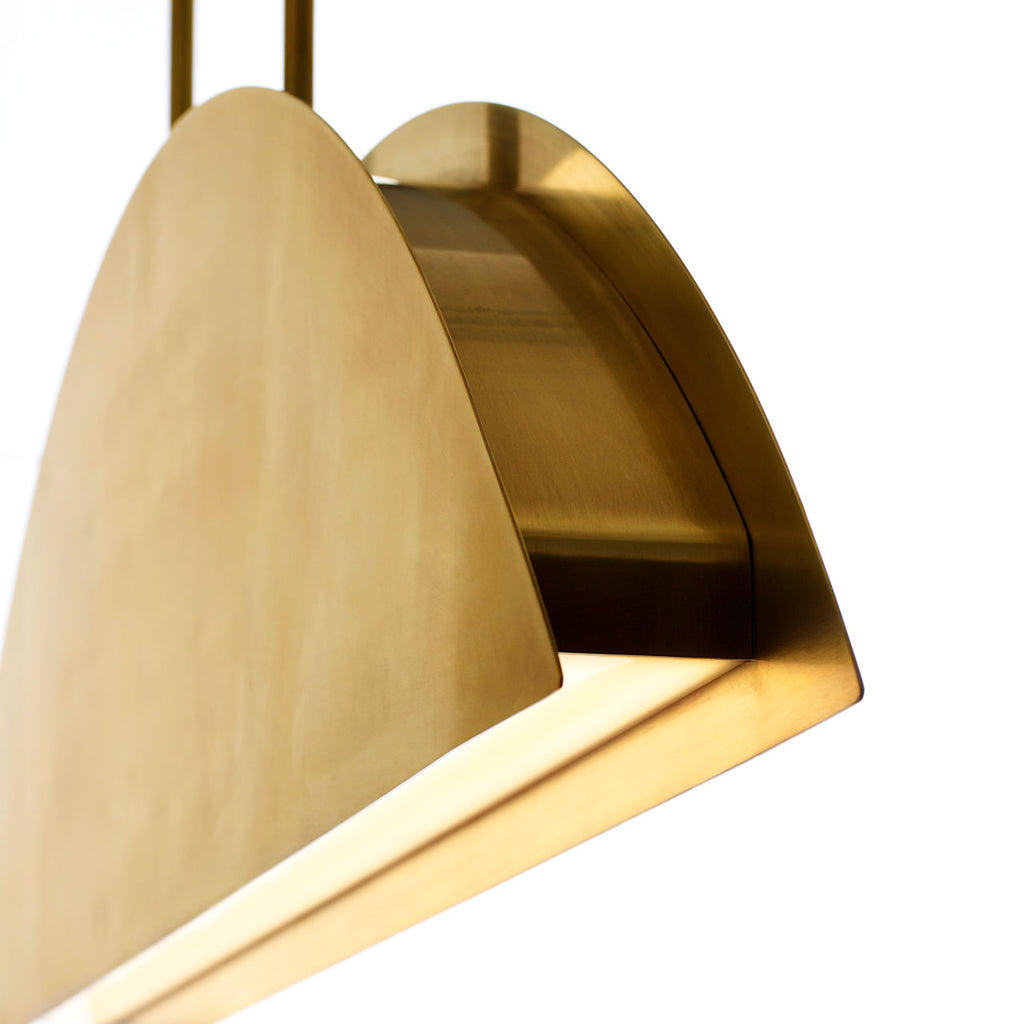 Bau 36 Pendant Natural Brass Integrated LED 90 CRI 3000K 120-277V
