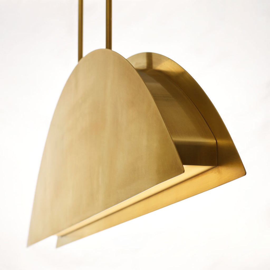 Bau 36 Pendant Natural Brass Integrated LED 90 CRI 3000K 120-277V