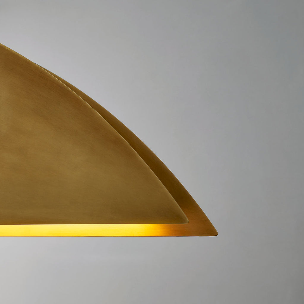 Bau 36 Pendant Natural Brass Integrated LED 90 CRI 3000K 120-277V