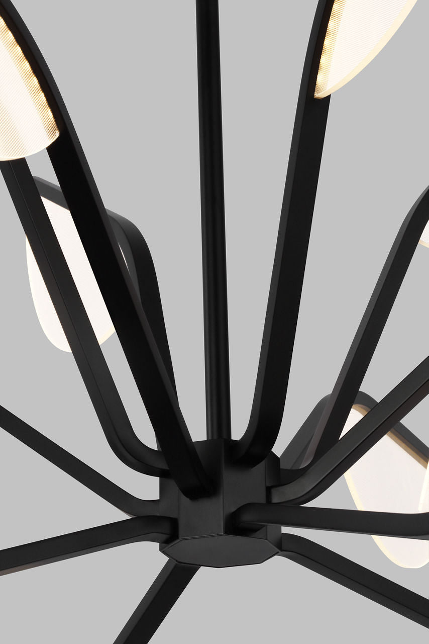 Belterra 38 Chandelier 38" Diameter Matte Black 3500K 90 CRI integrated led 90 cri 3500k 120v