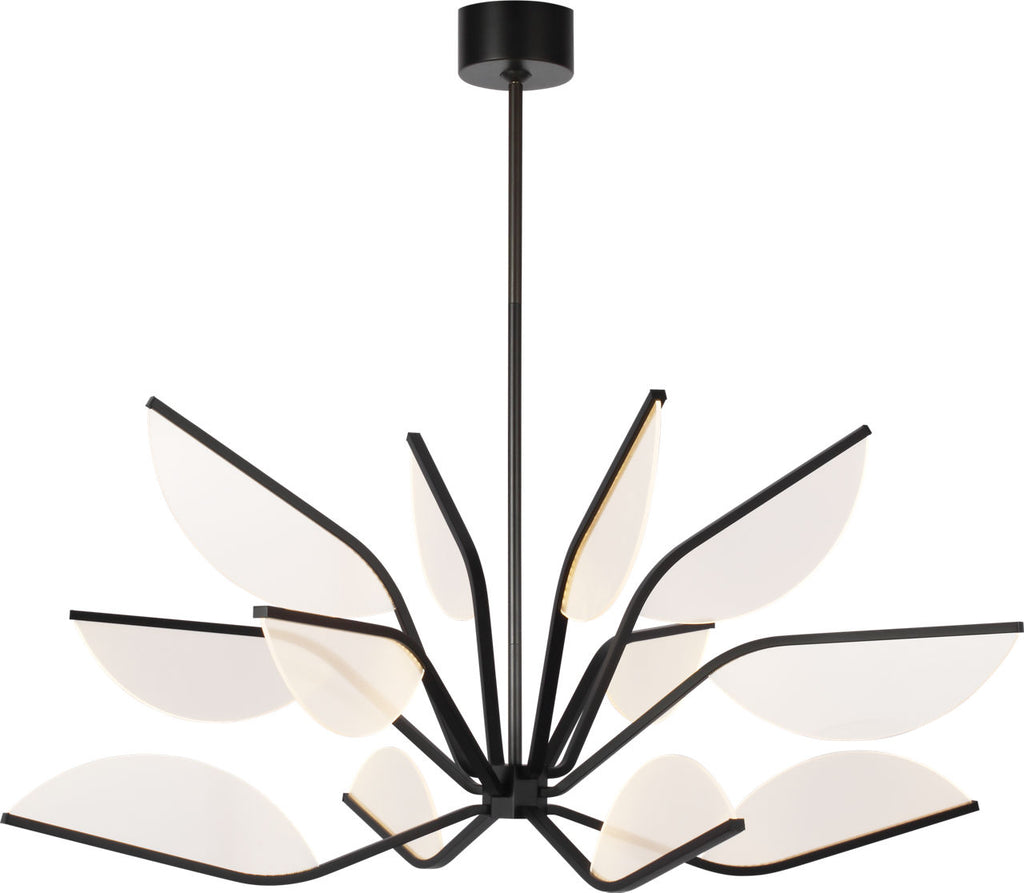 Belterra 38 Chandelier 38" Diameter Matte Black LED 90 CRI 3000K 120V