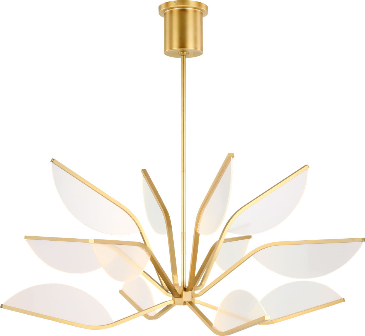 Belterra 38 Chandelier 38" Diameter Natural Brass 3500K 90 CRI integrated led 90 cri 3500k 120v