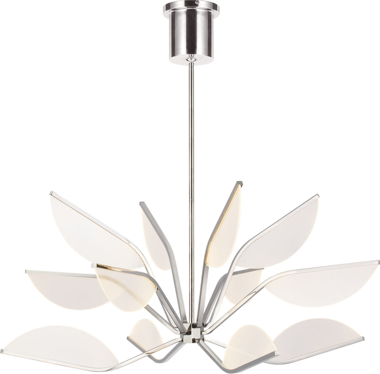 Belterra 38 Chandelier 38" Diameter Polished Nickel 3500K 90 CRI integrated led 90 cri 3500k 120v