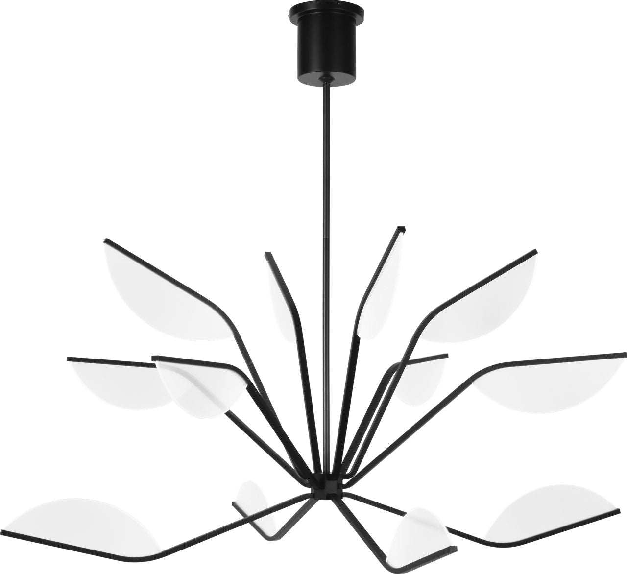 Belterra 48 Chandelier 48" Diameter Matte Black 3000K 90 CRI integrated led 90 cri 3000k 120v