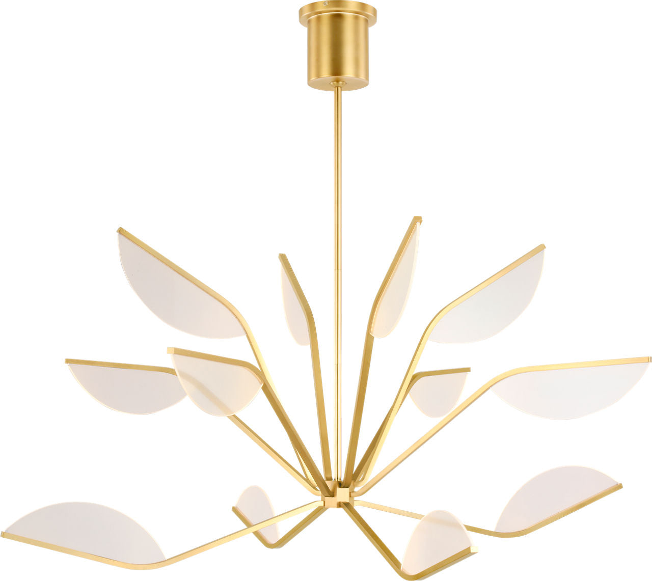 Belterra 48 Chandelier 48" Diameter Natural Brass 3500K 90 CRI integrated led 90 cri 3500k 120v
