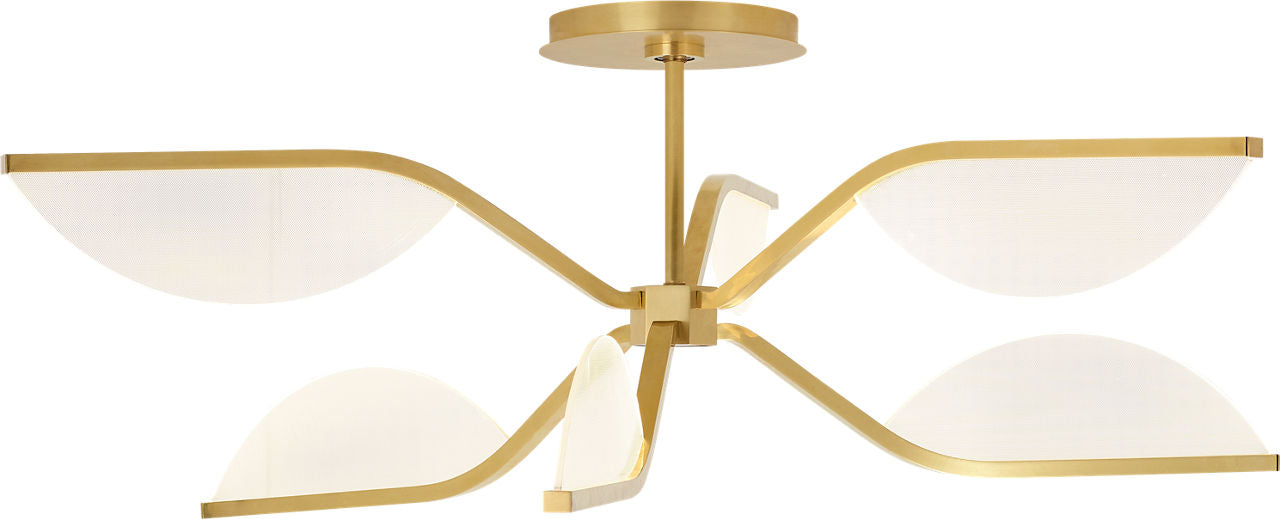 Belterra 30 Flushmount/Chandelier 30 Natural Brass LED 90 CRI 3000K 120V