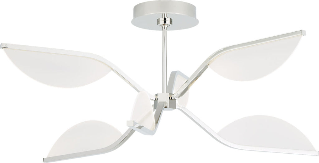 Belterra 30 Flushmount/Chandelier 30 polished nickel 3500K 90 CRI integrated led 90 cri 3500k 120v