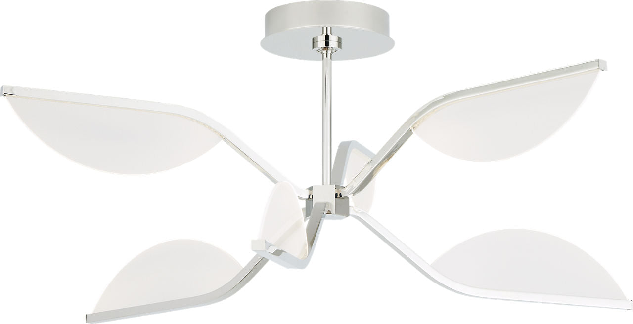 Belterra 30 Flushmount/Chandelier 30 polished nickel 3500K 90 CRI integrated led 90 cri 3500k 120v