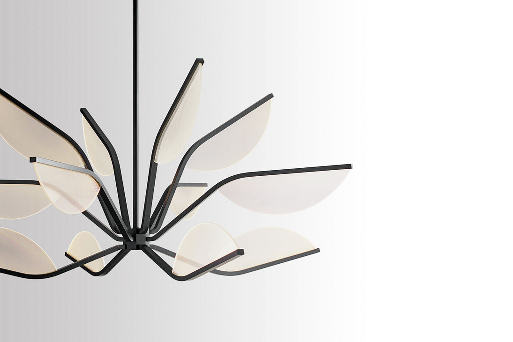 Belterra 38 Chandelier 38" Diameter Matte Black LED 90 CRI 3000K 120V