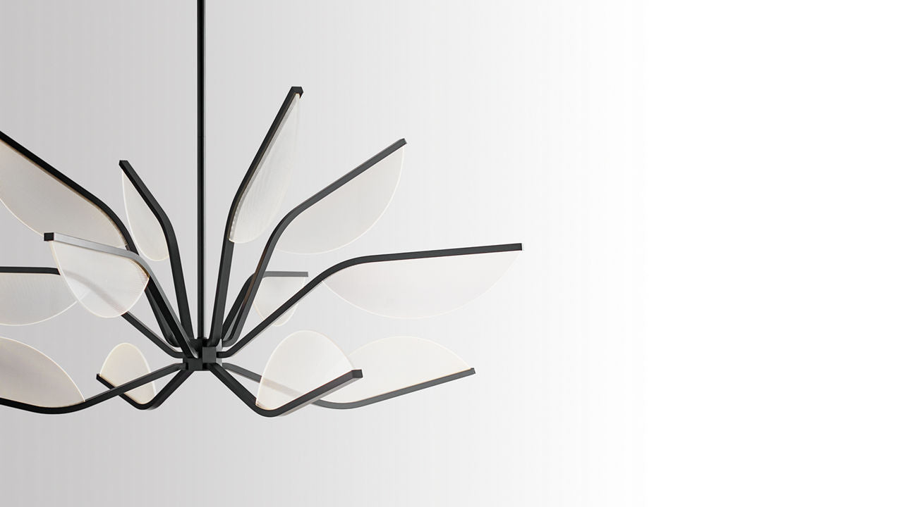 Belterra 38 Chandelier 38" Diameter Matte Black LED 90 CRI 3000K 120V