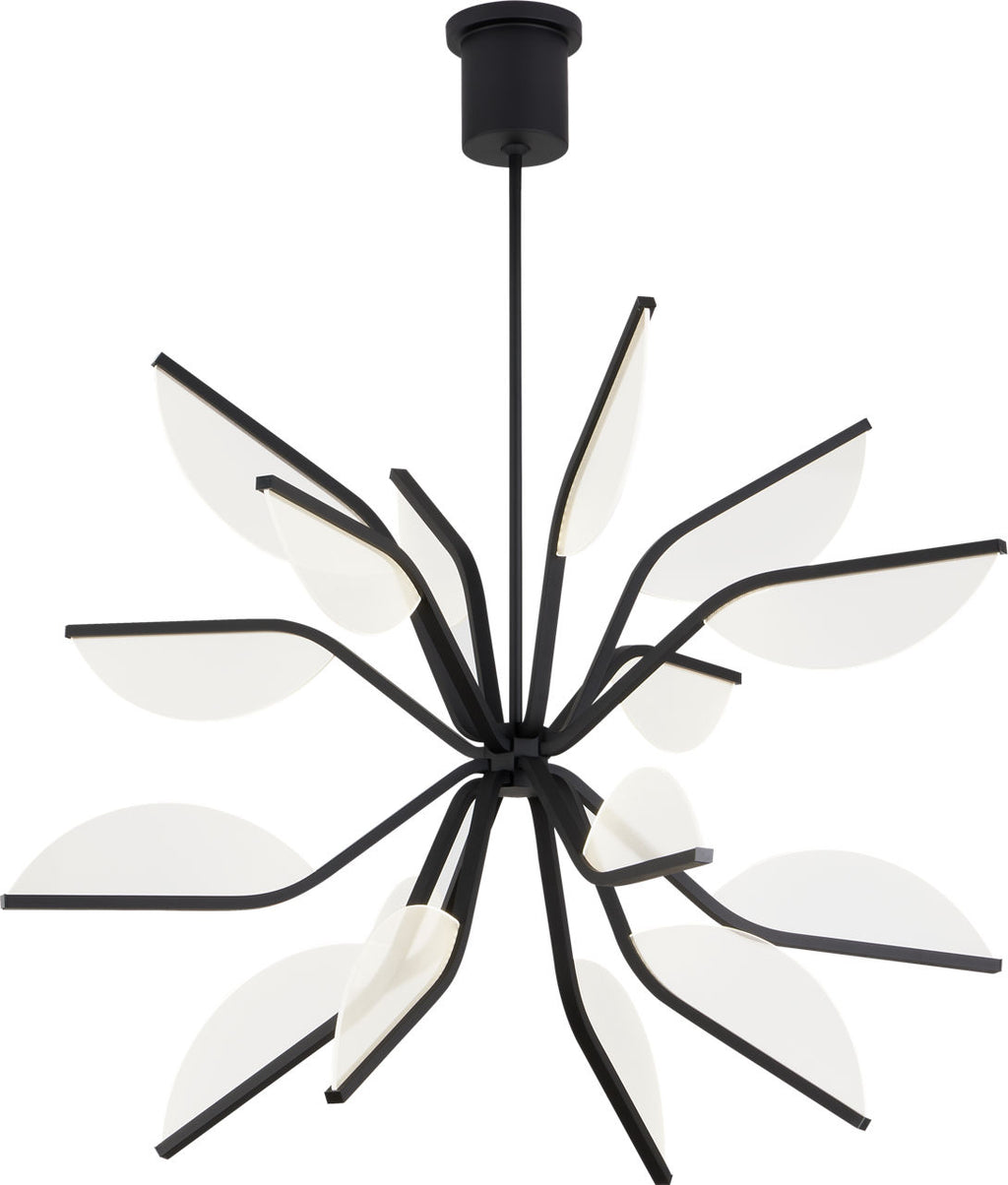 Belterra 38 Globe Chandelier 38" Globe Matte Black LED 90 CRI 3000K 120V