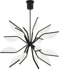 Belterra 38 Globe Chandelier 38" Globe Matte Black LED 90 CRI 3000K 120V