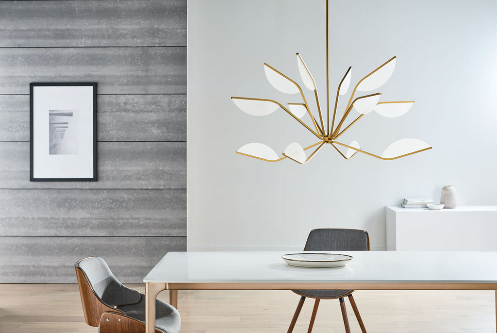 Belterra 48 Chandelier 48" Diameter Natural Brass 3500K 90 CRI integrated led 90 cri 3500k 120v