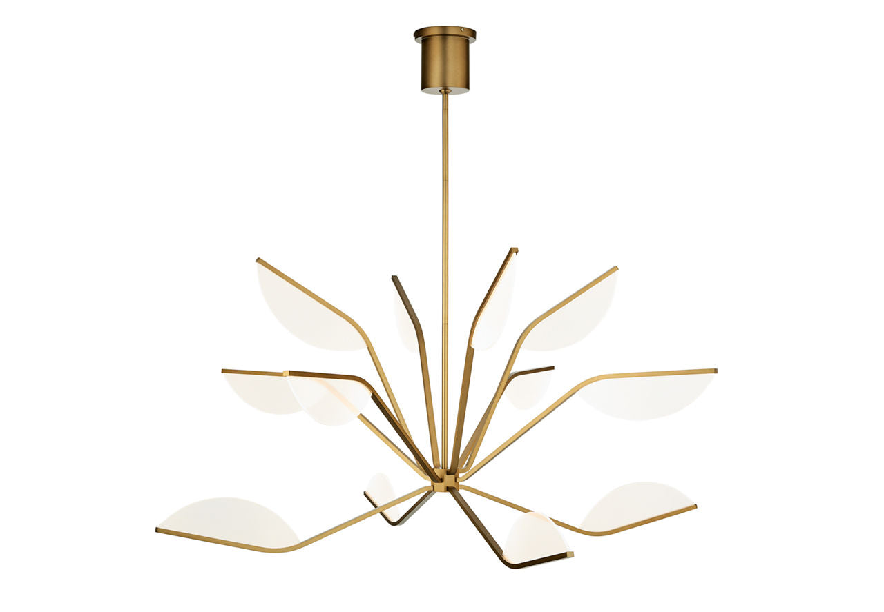 Belterra 48 Chandelier 48" Diameter Natural Brass 3500K 90 CRI integrated led 90 cri 3500k 120v