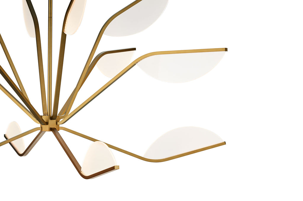 Belterra 48 Chandelier 48" Diameter Natural Brass 3000K 90 CRI integrated led 90 cri 3000k 120v