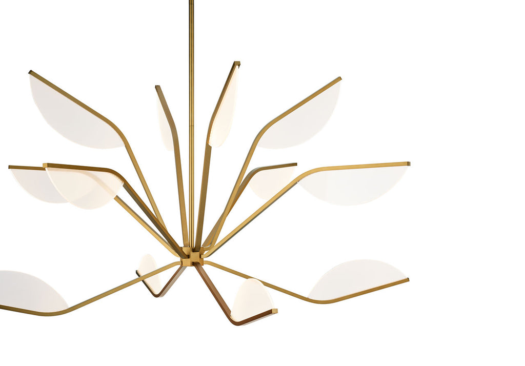 Belterra 48 Chandelier 48" Diameter Natural Brass 3000K 90 CRI integrated led 90 cri 3000k 120v