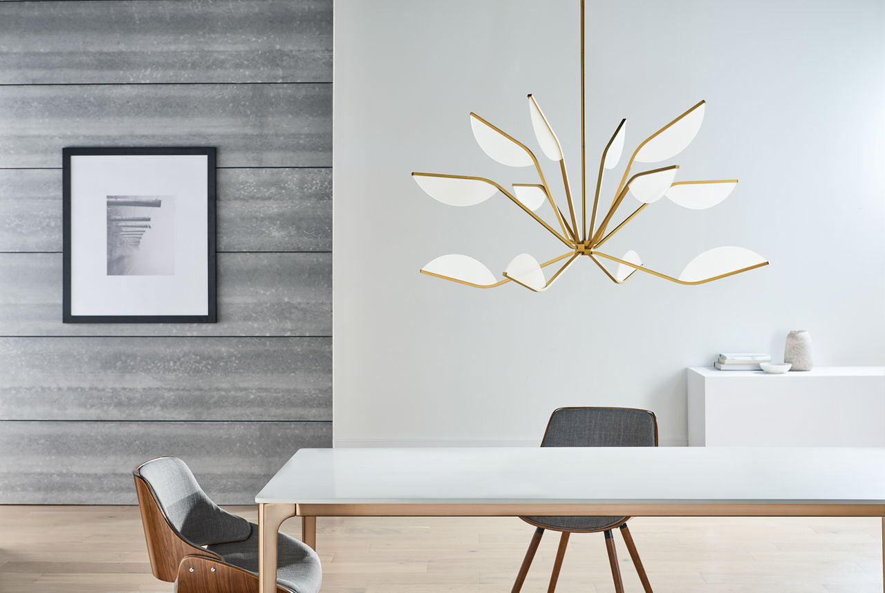 Belterra 48 Chandelier 48" Diameter Natural Brass 3000K 90 CRI integrated led 90 cri 3000k 120v
