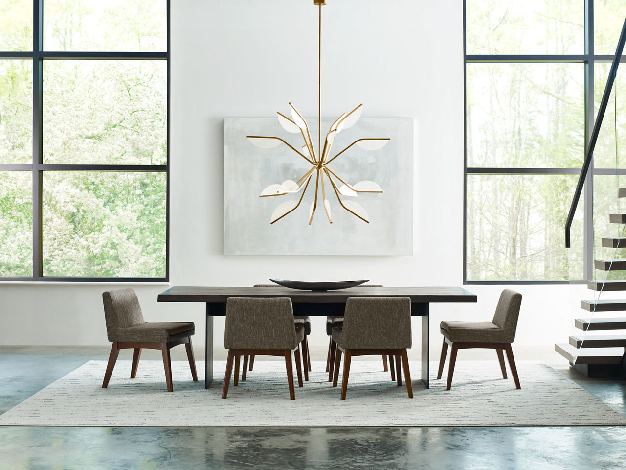 Belterra 48 Chandelier 48" Diameter Natural Brass 3500K 90 CRI integrated led 90 cri 3500k 120v