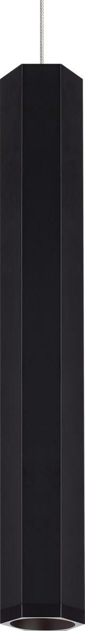 Blok Large Pendant | Matte Black and Satin Nickel |  Monopoint Bulb(s) Included