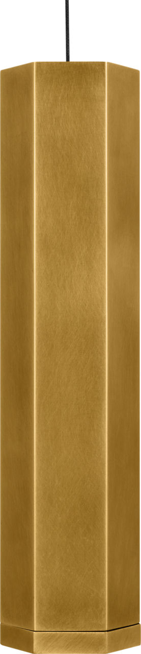 Blok Small Pendant | Aged Brass and Aged Brass |  FreeJack Bulb(s) Not Included