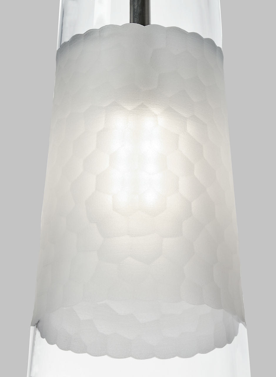 Bonn Pendant | Satin Nickel | Clear glass FreeJack Bulb(s) Not Included