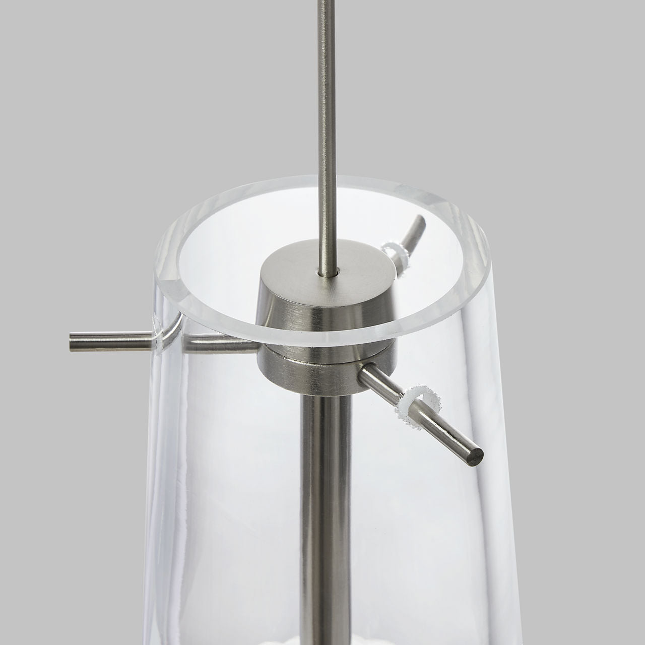 Bonn Pendant | Satin Nickel | Clear glass FreeJack Bulb(s) Included