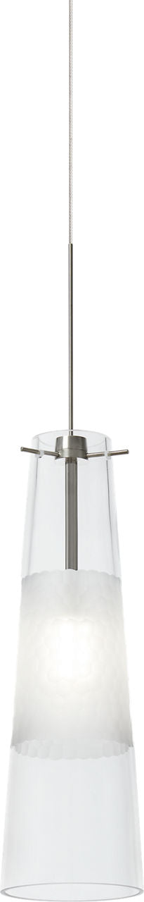 Bonn Pendant | Satin Nickel | Clear glass FreeJack Bulb(s) Included