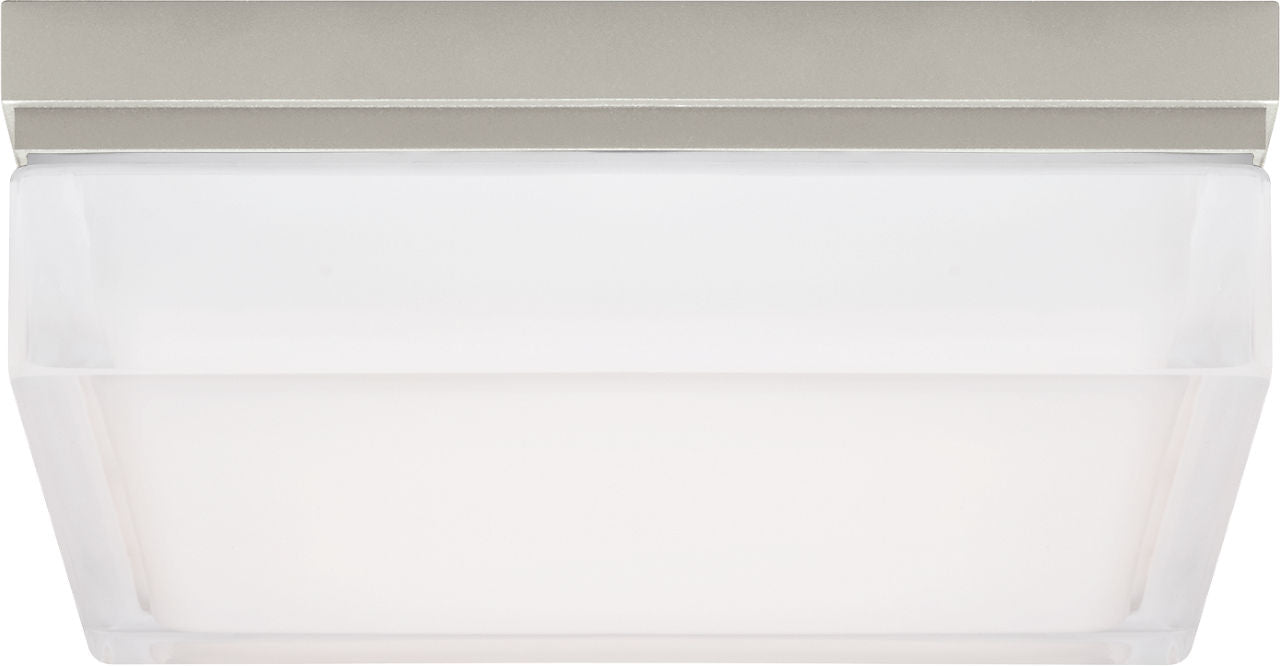 Boxie Large Flush Mount Large Satin Nickel LED 2700K 90 CRI 2700k 120v-277v