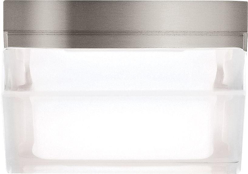 Boxie Small Flush Mount Small Satin Nickel LED 3000K 90 CRI3000k 120-277v
