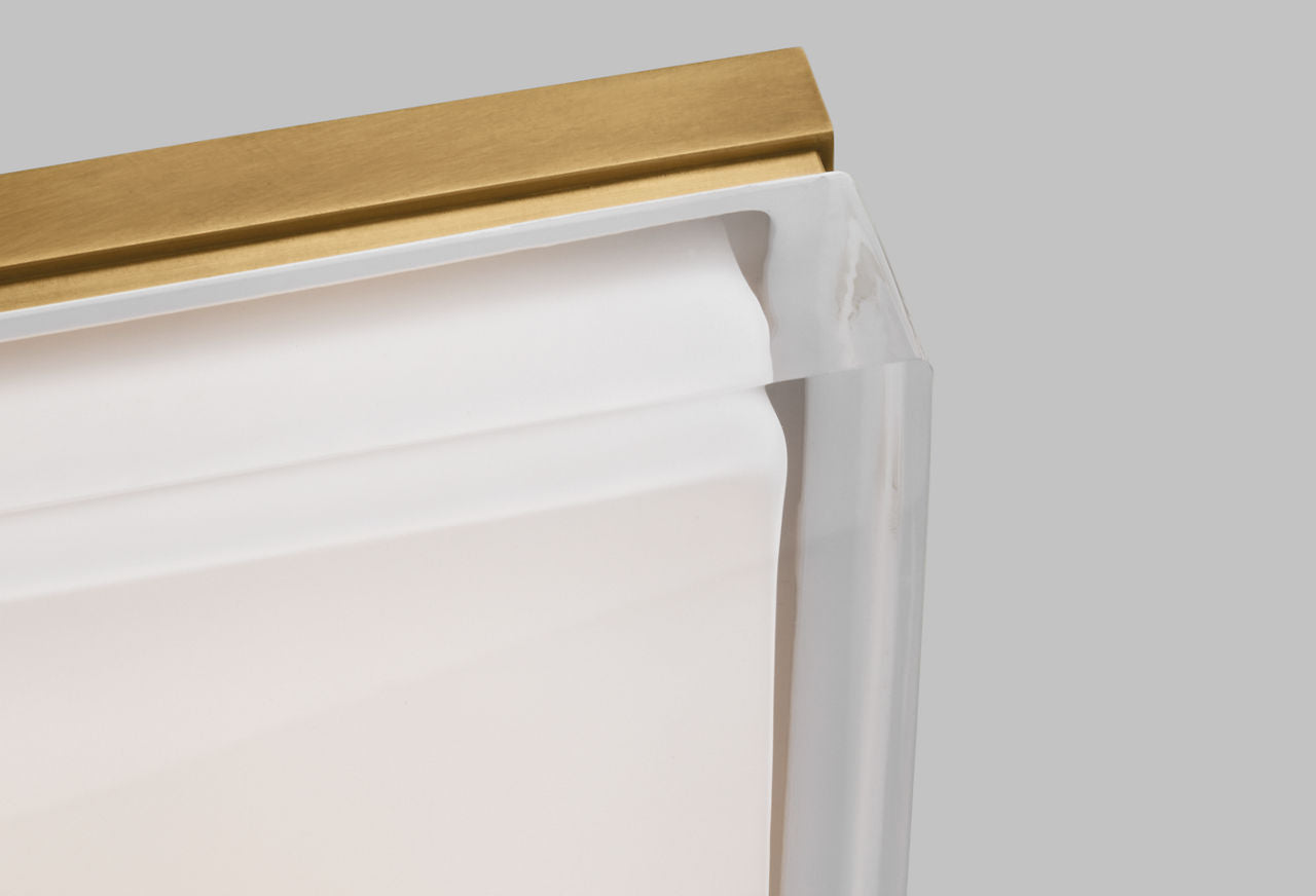 Boxie Large Flush Mount Large Natural Brass LED 2700K 90 CRI 2700k 120v-277v