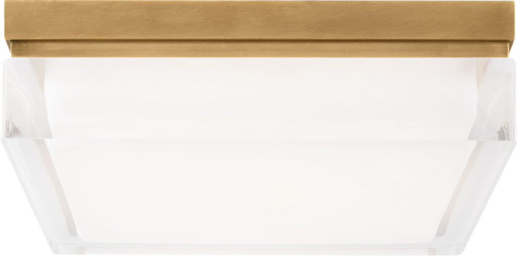 Boxie Large Flush Mount Large Natural Brass LED 90 CRI 3000K 120-277V