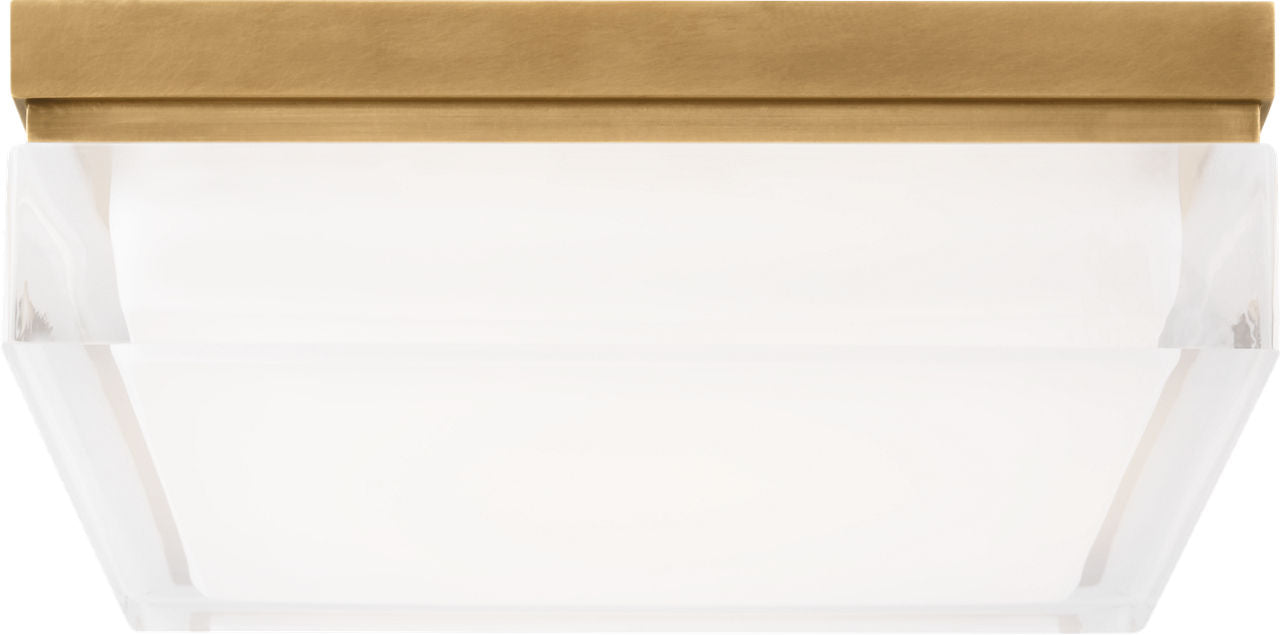Boxie Large Flush Mount Large Natural Brass LED 90 CRI 3000K 120-277V