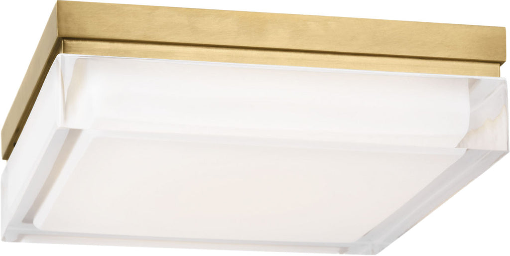 Boxie Large Flush Mount Large Natural Brass LED 2700K 90 CRI 2700k 120v-277v