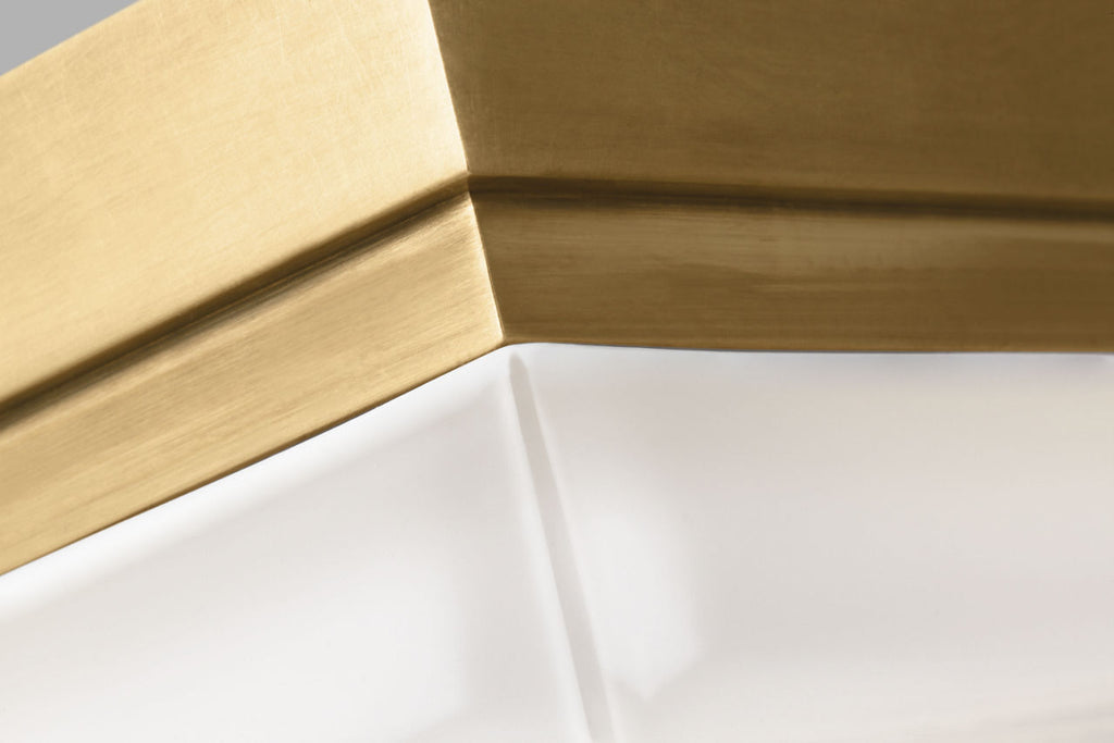 Boxie Small Flush Mount Small Natural Brass 3000K 90 CRI led 3000k 120-277v