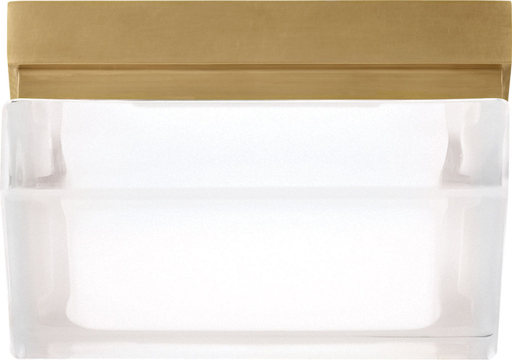 Boxie Small Flush Mount Small Natural Brass 3000K 90 CRI led 3000k 120-277v