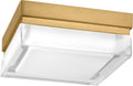 Boxie Small Flush Mount Small Natural Brass LED 2700K 90 CRI 2700k 120-277v